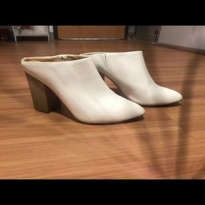 Express white heels